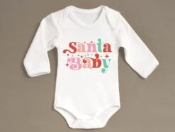 Santa Baby Onesie® - Christmas Bodysuit - Holiday Onesie®- Cute Baby Onesie®