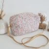 Little Girl Handbag. Liberty Style Dusty Pink Floral Cotton. Girl's Shoulder Bag. Christmas, Birthday Present.