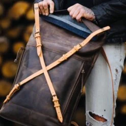 Computer Backpack For Men Leather Roll Top Backpack Bag Leather Rucksack Christmas Gift 14 Computer Backpack For Men Leather Roll Top Backpack Bag Leather Rucksack Christmas Gift -Jewellery Soldes Boutique il fullxfull.5310693557 4aa8