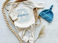 Personalized Neutral Baby Romper And Hat Set, Custom Infant Boy Coming Home Outfit, Baby Shower Gift, Sleeper With Footies Blue Christmas 10 Personalized Neutral Baby Romper And Hat Set, Custom Infant Boy Coming Home Outfit, Baby Shower Gift, Sleeper With Footies Blue Christmas -Jewellery Soldes Boutique il fullxfull.5345685194 oqpl
