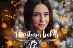 Christmas Bokeh Photo Overlays