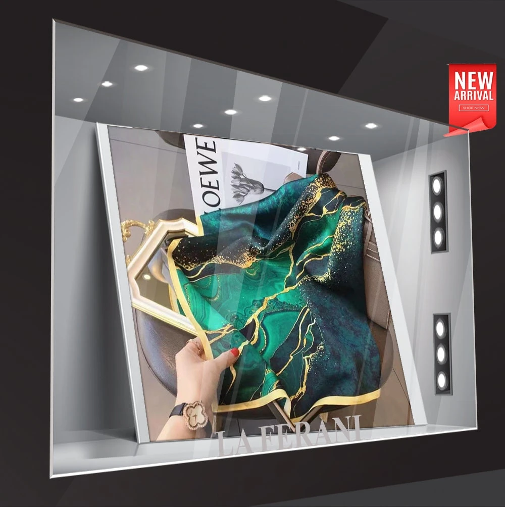 Silk Scarf Neckerchief Silk Green Asian Style Silk Scarf Bandana 70 X 70 Cm Stole Vintage ︱Gift For Her ︱Luxury Gift Christmas 9 Silk Scarf Neckerchief Silk Green Asian Style Silk Scarf Bandana 70 X 70 Cm Stole Vintage ︱Gift For Her ︱Luxury Gift Christmas - Image 7