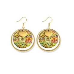 Ethnic Earrings For Women, Mayan Aztec Jewelry, Art Deco, Boho Chic, Christmas Gift For Her, Colorful Jewelry, Handmade -Jewellery Soldes Boutique il fullxfull.5361890286 hodc
