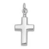 Sterling Silver Polished Cross Ash Holder Pendant, Rhodium-plated Cross Ash Holder Charm, Silver Ash Holder, Christmas Gift -Jewellery Soldes Boutique il fullxfull.5376828739 acoe