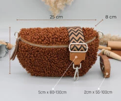 Teddy Bag For Women With Silver Zipper, Medium Size Teddy Fell Bag With Patterned Wide Straps, Gift For Her, Christmas Gift -Jewellery Soldes Boutique il fullxfull.5390254420 jcpj