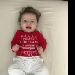 Merry Christmas Shitter's Full Bodysuit. Ugly Christmas Vacation Bodysuit. Christmas Sweater Toddler. Tacky. Funny Photo Outfit. Newborn -Jewellery Soldes Boutique il fullxfull.5411651483 rvct