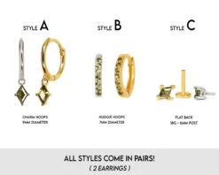 Peridot Dainty Hoop Earring Set • Christmas Gifts • Gift For Mom • Gifts For Her • Bridesmaids Gift • Birthday Gift • Mom Gift 12 Peridot Dainty Hoop Earring Set • Christmas Gifts • Gift For Mom • Gifts For Her • Bridesmaids Gift • Birthday Gift • Mom Gift -Jewellery Soldes Boutique il fullxfull.5416232464 ts8x