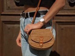 Rattan Bag, Straw Purse, Straw Crossbody Bag, Messenger Bag, Wicker Purse, Rattan Crossbody Bag, Handwoven Bag, Christmas Gift For Her