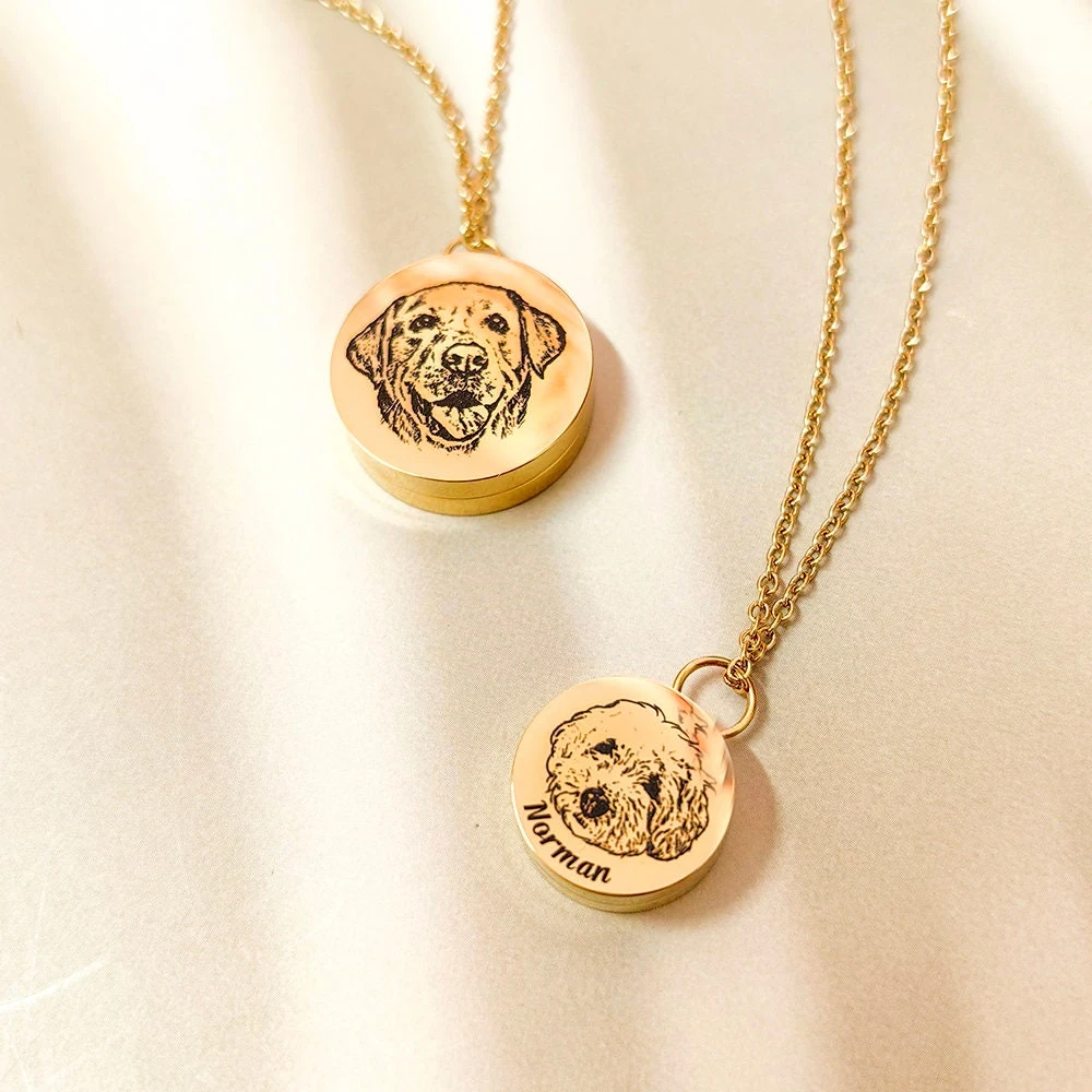 2 PCS Custom Pet Fur Necklace, Pet Hair Keepsake, Dog Hair Memorial, Hair Locket Necklace, Personalized Pet Jewelry, Christmas Gift 10 2 PCS Custom Pet Fur Necklace, Pet Hair Keepsake, Dog Hair Memorial, Hair Locket Necklace, Personalized Pet Jewelry, Christmas Gift - Image 8