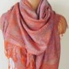 Orange Pashmina Scarf Oversize Shawl Wrap Stole Gift For Mothers Christmas Bridesmaid Women Accessories Fall Winter Holiday Fashion