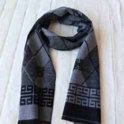Black & Gray Men's Cold Weather Winter Scarf | Scarves For Men | Gifts For Dad | Suit Scarf | Christmas Gifts For Husband | Shawl Pashmina 17 Black & Gray Men's Cold Weather Winter Scarf | Scarves For Men | Gifts For Dad | Suit Scarf | Christmas Gifts For Husband | Shawl Pashmina -Jewellery Soldes Boutique il fullxfull.5425703087 mp61