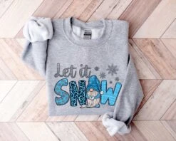 Let It Snow Sweatshirt, Christmas Sweatshirt, Christmas Gift, Gift For Her, Let It Snow Hoodie, Christmas Sweat, Christmas Gift For Family -Jewellery Soldes Boutique il fullxfull.5425719493 tsdh
