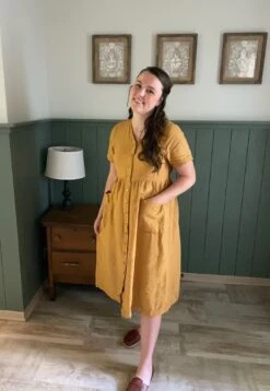 Linen Dress With Snaps, Sustainable Women's Clothing, Mama Dress, MODESTO, Christmas Gift For Her 19 Linen Dress With Snaps, Sustainable Women's Clothing, Mama Dress, MODESTO, Christmas Gift For Her -Jewellery Soldes Boutique il fullxfull.5429681989 h790