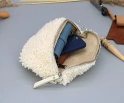 Teddy Bag For Women With Silver Zipper, Teddy Fell Bag With Patterned Wide Straps, Gift For Her, Christmas Gift 20 Teddy Bag For Women With Silver Zipper, Teddy Fell Bag With Patterned Wide Straps, Gift For Her, Christmas Gift -Jewellery Soldes Boutique il fullxfull.5438412601 gasx