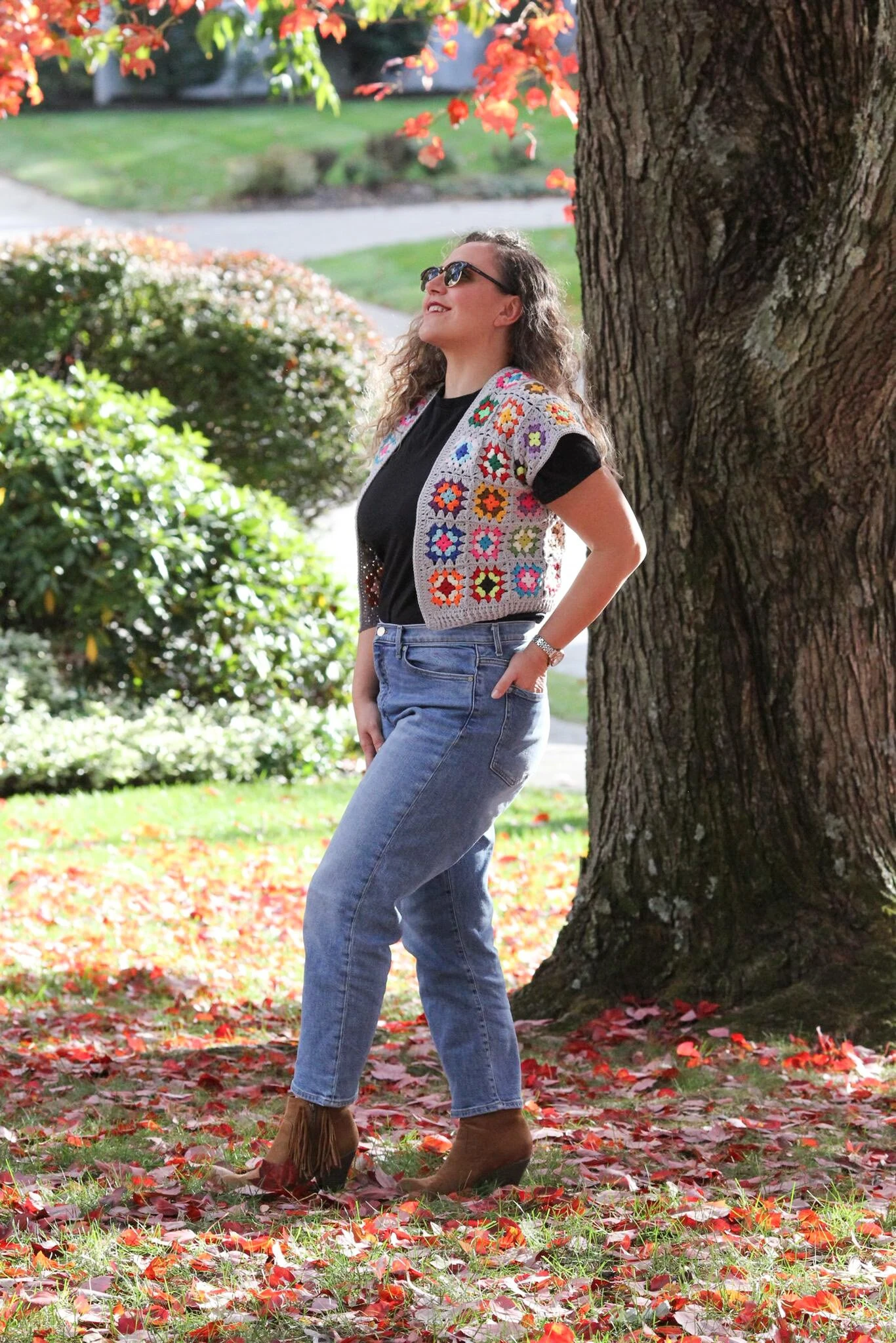 Paul McCartney’s Retro Vest, Hand Knit Waistcoast For Women And Men, Crochet Granny Square Retro Sweater, Gift For Her, Him, Christmas 11 Paul McCartney’s Retro Vest, Hand Knit Waistcoast For Women And Men, Crochet Granny Square Retro Sweater, Gift For Her, Him, Christmas - Image 9