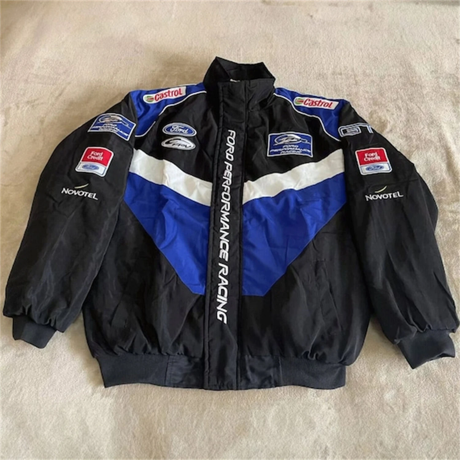 F1- Ford F1 Racing Retro Jacket Men's And Women's Limited Edition Fashion Track Jacket, Y2k Fully Embroidered-Christmas Gift 5 F1- Ford F1 Racing Retro Jacket Men's And Women's Limited Edition Fashion Track Jacket, Y2k Fully Embroidered-Christmas Gift - Image 3