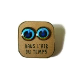 PEACOCK Studs Earrings - Blue Earrings - Peacock Wedding - Bridesmaids Earrings - Peacock Earrings - Peacock Feather Christmas Gift