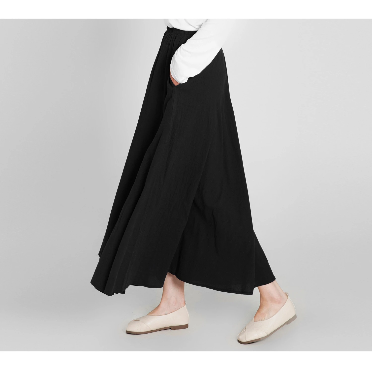 Custom Size Cotton Skirt Loose Skirts A-line Elastic Waist Skirt Travel Skirt Beach Skirt Black Christmas Gift 7 Custom Size Cotton Skirt Loose Skirts A-line Elastic Waist Skirt Travel Skirt Beach Skirt Black Christmas Gift - Image 5