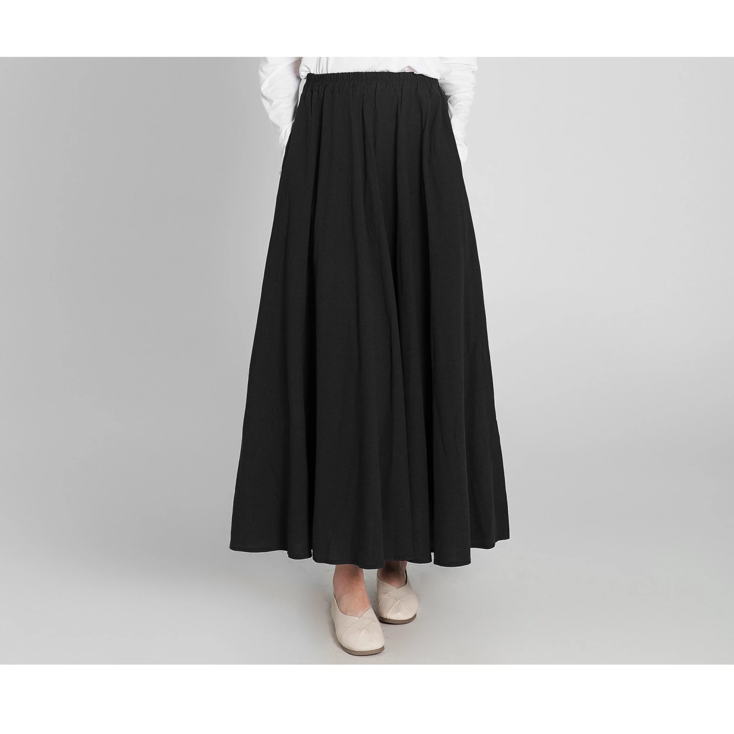 Custom Size Cotton Skirt Loose Skirts A-line Elastic Waist Skirt Travel Skirt Beach Skirt Black Christmas Gift 9 Custom Size Cotton Skirt Loose Skirts A-line Elastic Waist Skirt Travel Skirt Beach Skirt Black Christmas Gift - Image 7