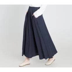 Custom Size Cotton Skirt Loose Skirts A-line Elastic Waist Skirt Travel Skirt Beach Skirt Dark Gray Christmas Gift -Jewellery Soldes Boutique il fullxfull.5478496144 qz70