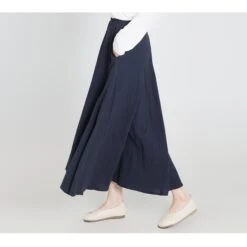 Custom Size Cotton Skirt Loose Skirts A-line Elastic Waist Skirt Travel Skirt Beach Skirt Dark Gray Christmas Gift -Jewellery Soldes Boutique il fullxfull.5478500344 5nyq