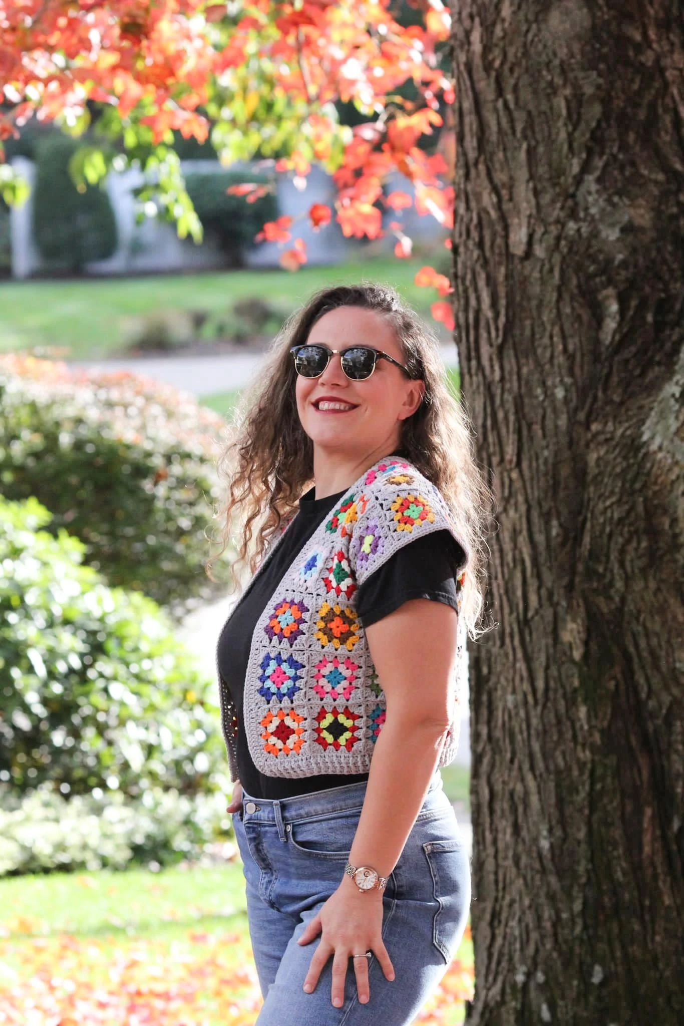 Paul McCartney’s Retro Vest, Hand Knit Waistcoast For Women And Men, Crochet Granny Square Retro Sweater, Gift For Her, Him, Christmas 7 Paul McCartney’s Retro Vest, Hand Knit Waistcoast For Women And Men, Crochet Granny Square Retro Sweater, Gift For Her, Him, Christmas - Image 5