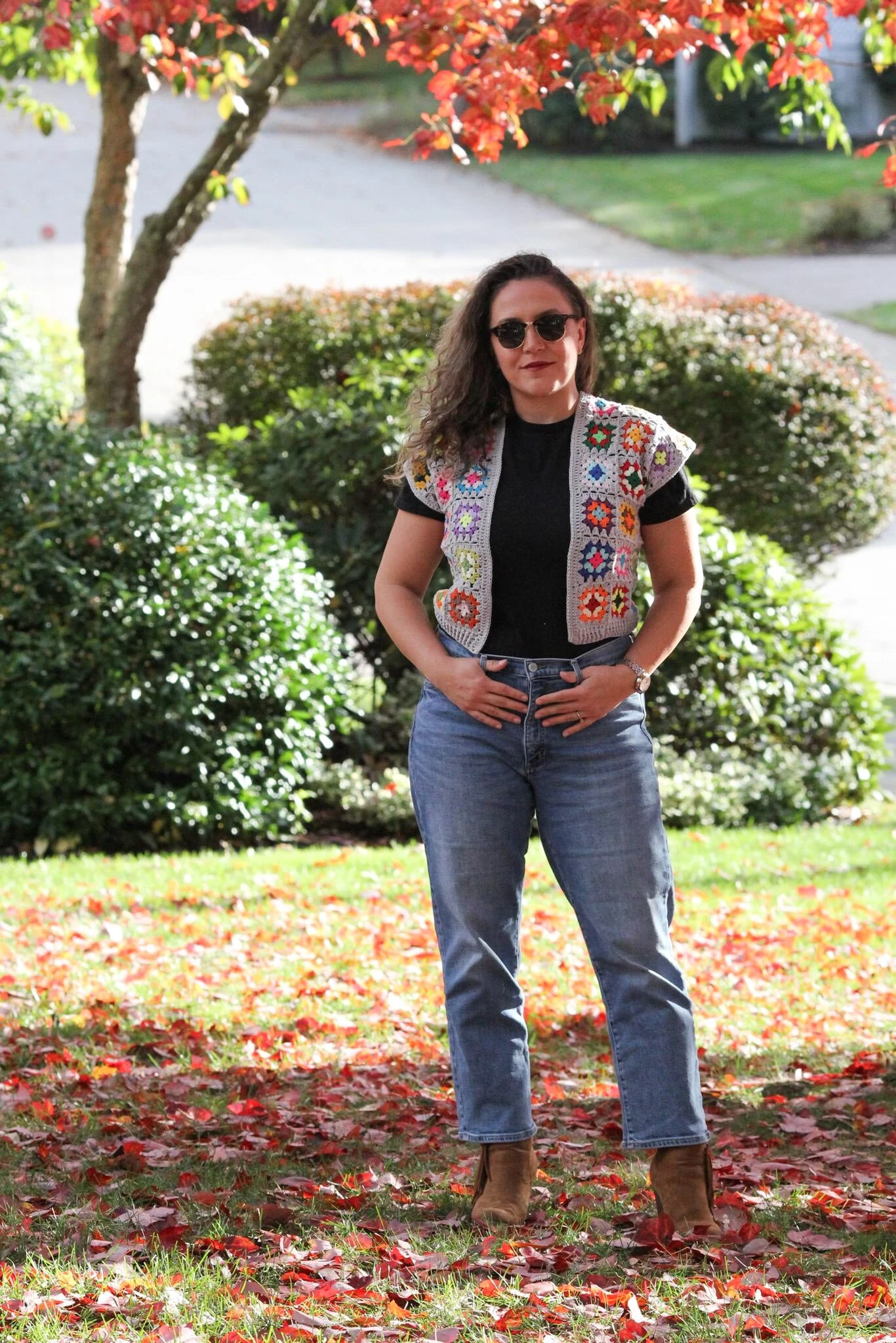 Paul McCartney’s Retro Vest, Hand Knit Waistcoast For Women And Men, Crochet Granny Square Retro Sweater, Gift For Her, Him, Christmas 9 Paul McCartney’s Retro Vest, Hand Knit Waistcoast For Women And Men, Crochet Granny Square Retro Sweater, Gift For Her, Him, Christmas - Image 7