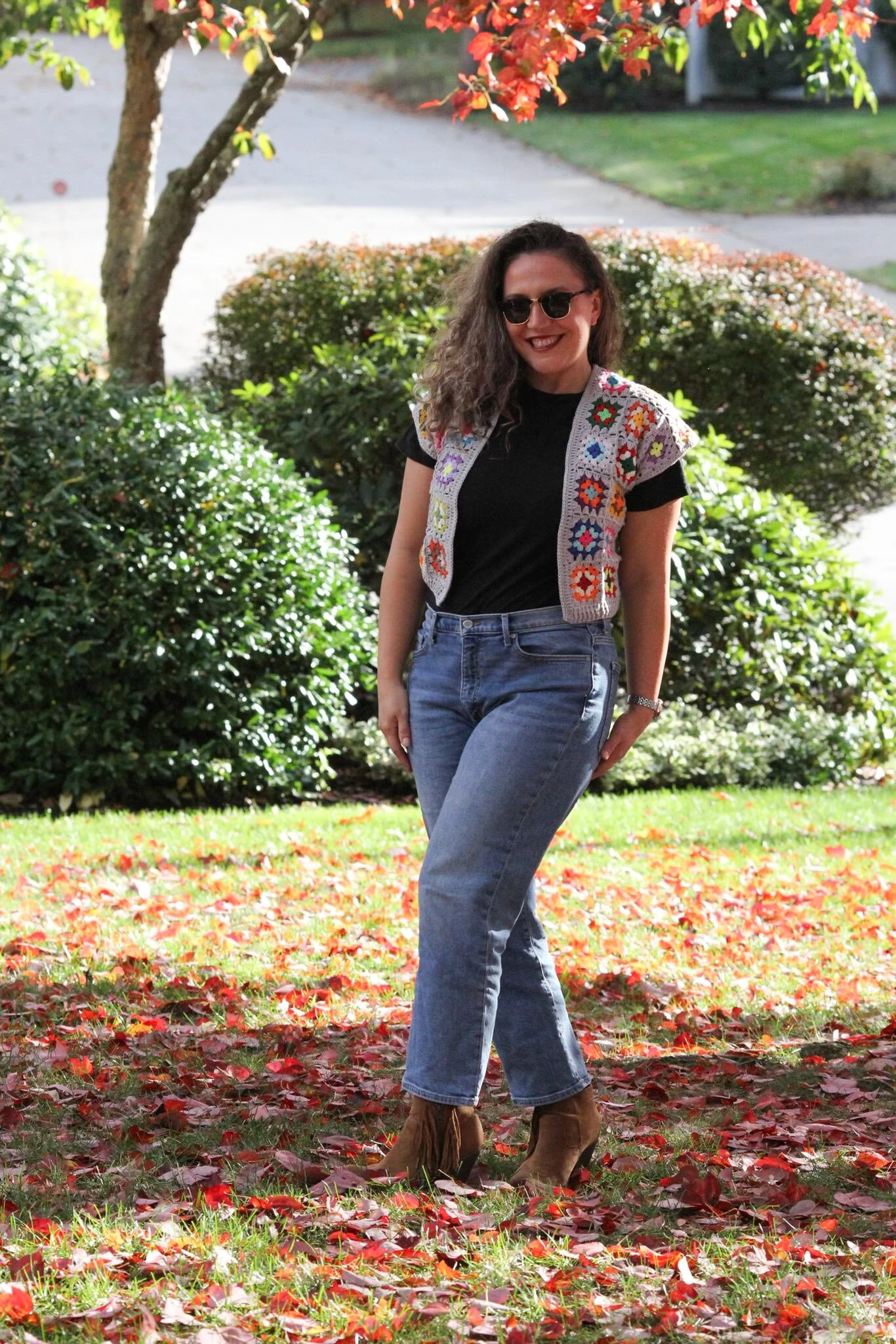 Paul McCartney’s Retro Vest, Hand Knit Waistcoast For Women And Men, Crochet Granny Square Retro Sweater, Gift For Her, Him, Christmas 8 Paul McCartney’s Retro Vest, Hand Knit Waistcoast For Women And Men, Crochet Granny Square Retro Sweater, Gift For Her, Him, Christmas - Image 6