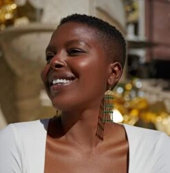 Green Art Deco Beaded Earrings / Long Beaded Chandelier Earrings / Christmas Party Earrings / Statement Earrings / 1920s Inspired Jewelry 14 Green Art Deco Beaded Earrings / Long Beaded Chandelier Earrings / Christmas Party Earrings / Statement Earrings / 1920s Inspired Jewelry -Jewellery Soldes Boutique il fullxfull.5501244502 33ul