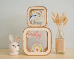 Wooden Piggy Banks, Baby Christmas Gifts, Kids Bank, 4 Year Old Boy Gift, Piggy Bank For Girl, Toddler Gifts, Money Banks E10 -Jewellery Soldes Boutique il fullxfull.5515684074 9ygo