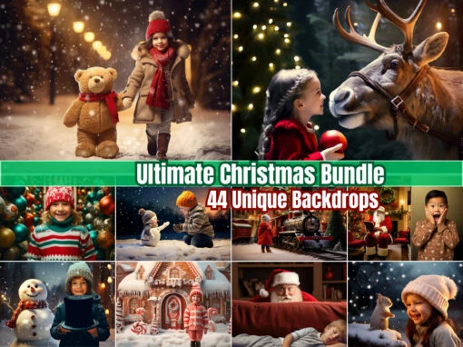 44 Christmas Backdrop Bundle | Digital Backdrops For Holiday Photography | Photoshoots With Santa, Snowmen, Reindeer, Gingerbread & More PNG -Jewellery Soldes Boutique il fullxfull.5515930366 l4zf