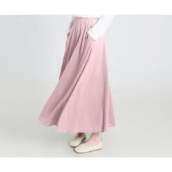 Custom Size Cotton Skirt Loose Skirts A-line Elastic Waist Skirt Travel Skirt Beach Skirt Dark Gray Christmas Gift -Jewellery Soldes Boutique il fullxfull.5523352321 m0na