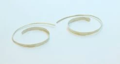 Rustic 14 Karat Gold Filled Spiral Hoops, Handmade Tribal Hoops, Lightweight Artisan Loop Earrings, Gold Hammered Hoops, Christmas Gifts -Jewellery Soldes Boutique il fullxfull.552350486 kwcu