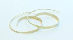 Rustic 14 Karat Gold Filled Spiral Hoops, Handmade Tribal Hoops, Lightweight Artisan Loop Earrings, Gold Hammered Hoops, Christmas Gifts -Jewellery Soldes Boutique il fullxfull.552439199 6gsx