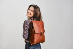 Christmas Womens Gift, Personalized Leather Womens Backpack, Laptop Backpack, Travel Rucksack. Leather Satchel Birthday Anniversary Gift