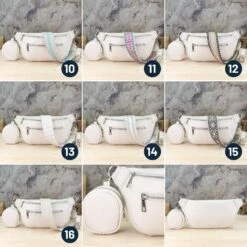 Belly Bag Leather With Extra Strap And Extra Wallet, Fanny Pack With Leather Belt And Patterned Belt, Women Shoulder Bag, Christmas Gift -Jewellery Soldes Boutique il fullxfull.5526180792 l49r