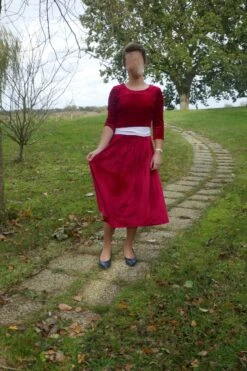 Christmas Dress /Red Dress /Shiny Dress