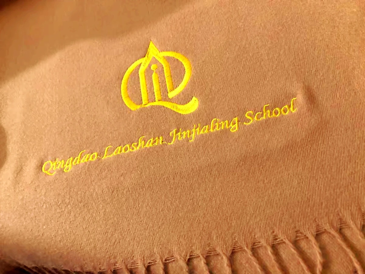 Personalized Embroidered Name Scarf, Custom Initial Monogrammed Logo Shawl, Wedding Bridesmaid Pashmina, Christmas Gift For Her 11 Personalized Embroidered Name Scarf, Custom Initial Monogrammed Logo Shawl, Wedding Bridesmaid Pashmina, Christmas Gift For Her - Image 9