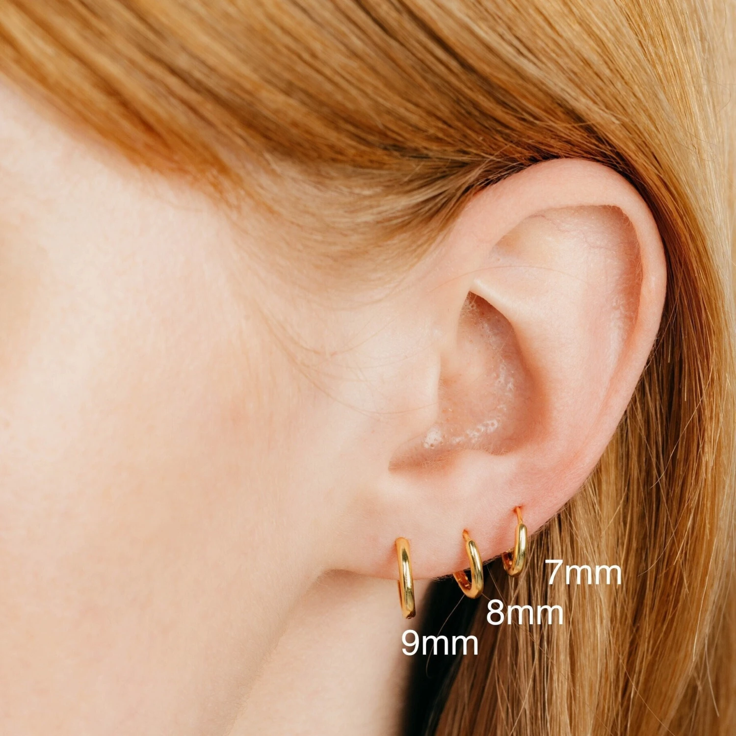 18K Gold Plated Over Silver Hoop Earrings • Basic Mini Hoops • Piercing Earrings • 18K Gold Hoop Earrings • Christmas Gift • Gift For Her 3 18K Gold Plated Over Silver Hoop Earrings • Basic Mini Hoops • Piercing Earrings • 18K Gold Hoop Earrings • Christmas Gift • Gift For Her