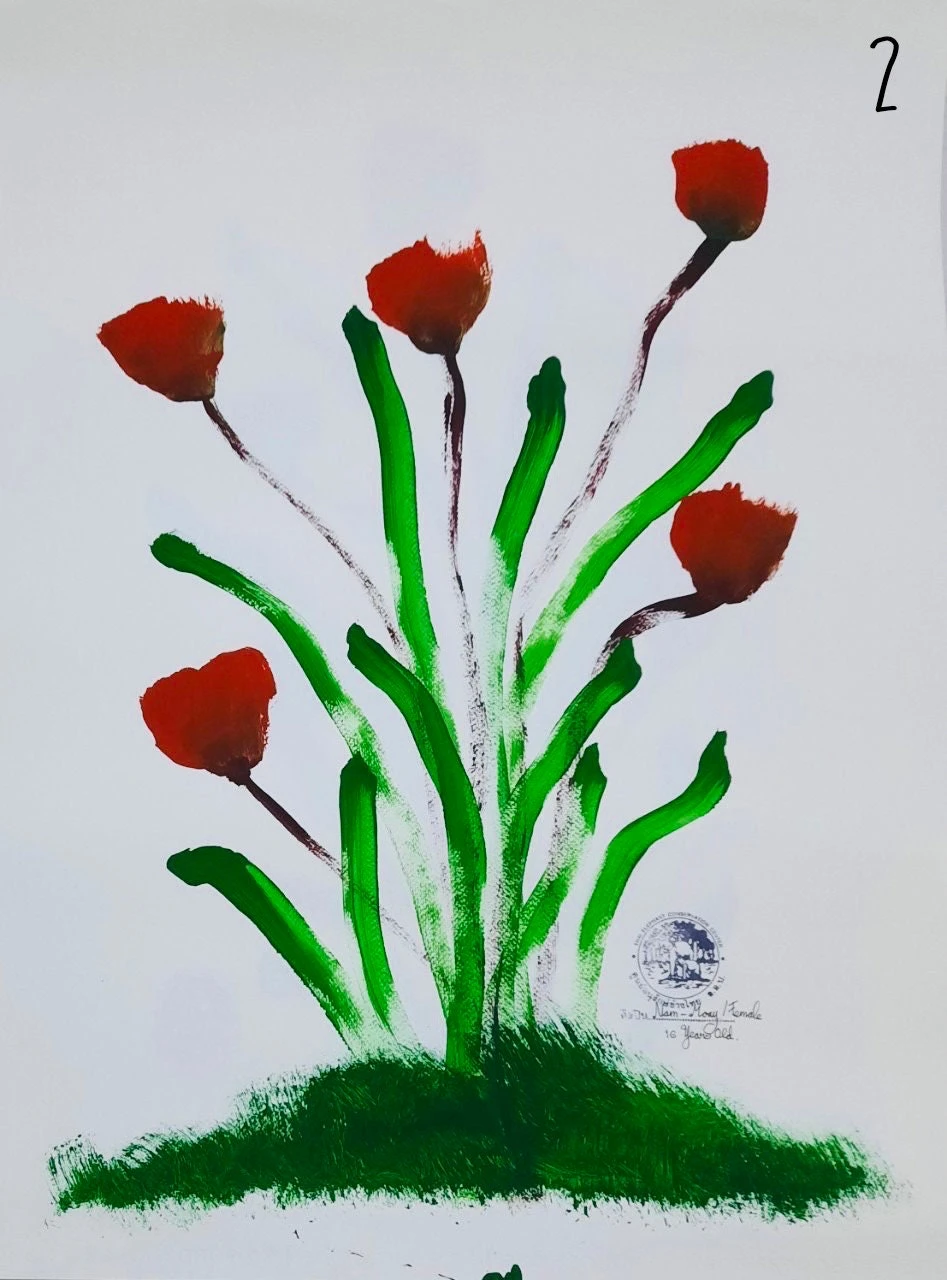 Oil Painting Made By Thai Elephants, Elephant Painting, Elephant Wall Decor, Birthday Gift, Mother Gift, New Year Gift, Christmas Gift 6 Oil Painting Made By Thai Elephants, Elephant Painting, Elephant Wall Decor, Birthday Gift, Mother Gift, New Year Gift, Christmas Gift - Image 4