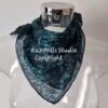 Hand Painted Silk Bandana-Water Dance In Dark Green-Christmas Gift For Her-Hair Tie-Tie On Bag-Original Abstract Artist Painted-Xmas Gift 1 Hand Painted Silk Bandana-Water Dance In Dark Green-Christmas Gift For Her-Hair Tie-Tie On Bag-Original Abstract Artist Painted-Xmas Gift -Jewellery Soldes Boutique il fullxfull.5547859197 pvos