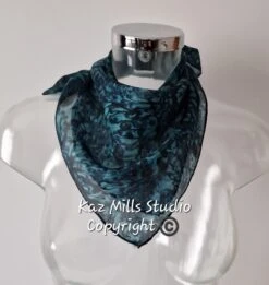 Hand Painted Silk Bandana-Water Dance In Dark Green-Christmas Gift For Her-Hair Tie-Tie On Bag-Original Abstract Artist Painted-Xmas Gift 13 Hand Painted Silk Bandana-Water Dance In Dark Green-Christmas Gift For Her-Hair Tie-Tie On Bag-Original Abstract Artist Painted-Xmas Gift -Jewellery Soldes Boutique il fullxfull.5547860967 ipwa