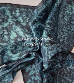 Hand Painted Silk Bandana-Water Dance In Dark Green-Christmas Gift For Her-Hair Tie-Tie On Bag-Original Abstract Artist Painted-Xmas Gift 14 Hand Painted Silk Bandana-Water Dance In Dark Green-Christmas Gift For Her-Hair Tie-Tie On Bag-Original Abstract Artist Painted-Xmas Gift -Jewellery Soldes Boutique il fullxfull.5547861039 pec6