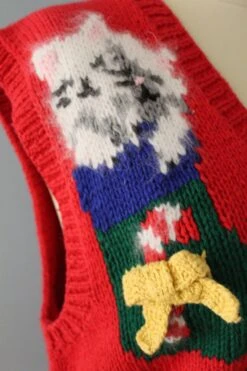 Christmas Kittens Intarsia Vest | Cute Kittens Vest | Hand-knitted Holiday Vest 15 Christmas Kittens Intarsia Vest | Cute Kittens Vest | Hand-knitted Holiday Vest -Jewellery Soldes Boutique il fullxfull.5553881948 im78