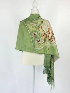 Christmas Gift For Rome Italy Lover Traveler Green Woman Scarf Cashmere-like Fringe Shawl Winter Wrap -Jewellery Soldes Boutique il fullxfull.5554091733 qczu