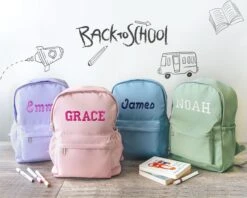 Embroidered Toddler Backpack | Custom Kids Backpack | Personalized Kids Christmas Gift | Personalized Children's Backpack | Custom Baby Bag -Jewellery Soldes Boutique il fullxfull.5560972453 1wpl