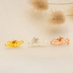 14K Gold Name Earrings - Nameplate Earrings - Stud Earring - Handmade Custom Name Earrings - Minimalist - Gift For Her - Christmas Gifts -Jewellery Soldes Boutique il fullxfull.5568044787 hgp3