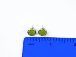 Green Sea Glass Studs • Sterling Silver Posts • Hypoallergenic Earrings • Handamade Earrings • Choose From 30 Colors • Christmas Gift Ideas -Jewellery Soldes Boutique il fullxfull.5568086504 12ds