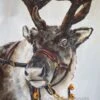 Christmas PRINT Set Of Christmas Paintings Watercolor Santa Reindeer- Holiday Decor- Holiday Watercolor Painting -Jewellery Soldes Boutique il fullxfull.5569957894 tkwk