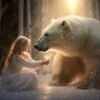 Winter Polar Bear In Snowy Woods Digital Background,Fine Art Holiday Portrait Digital Backdrop,festive Christmas Composite,Photoshop Overlay -Jewellery Soldes Boutique il fullxfull.5570148458 rfhm